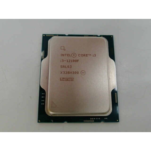 【中古】Intel Core i3-12100F(3.3GHz) Box LGA1700/4C(P:4C/E:0C)/8T/L3 12M/PBP58W【ECセンター】保証期間1週間