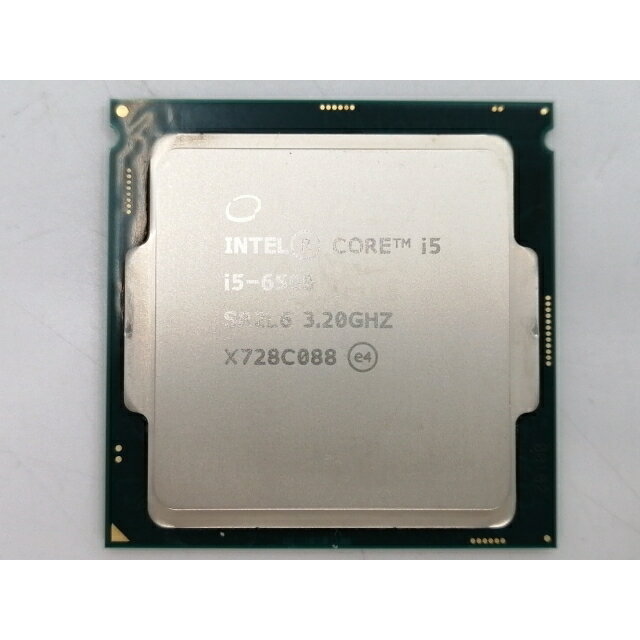 【中古】Intel Core i5-6500 (3.2GHz/TB:3.6GHz/SR2L6) bulk LGA1151/4C/4T/L3 6M/HD530/TDP65W【ECセンター】保証期間1週間