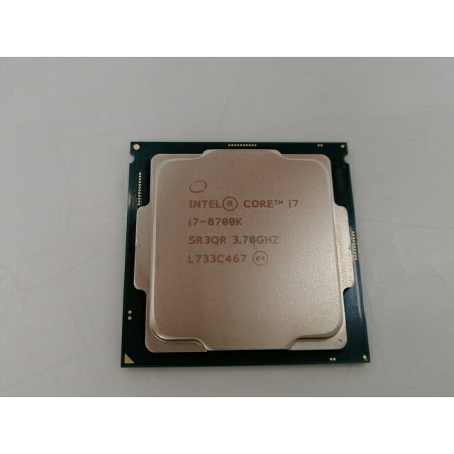 【中古】Intel Core i7-8700K (3.7GHz/TB:4.7GHz) BOX LGA1151/6C/12T/L3 12M/UHD630/TDP95W【ECセンター】保証期間1週間