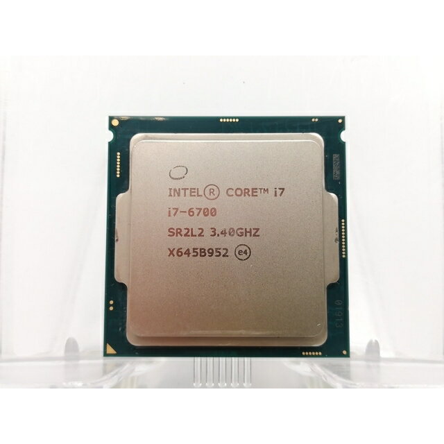 【中古】Intel Core i7-6700 (3.4GHz/TB:4GHz/SR2L2) bulk LGA1151/4C/8T/L3 8M/HD530/TDP65W【ECセンター】保証期間1週間