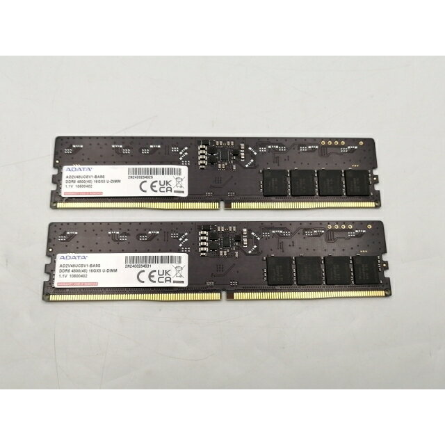 【中古】DDR5 16GB 2枚組（合計32GB） DDR5-4800(PC5-38400)【デスクトップPC用】【ECセンター】保証期間1週間