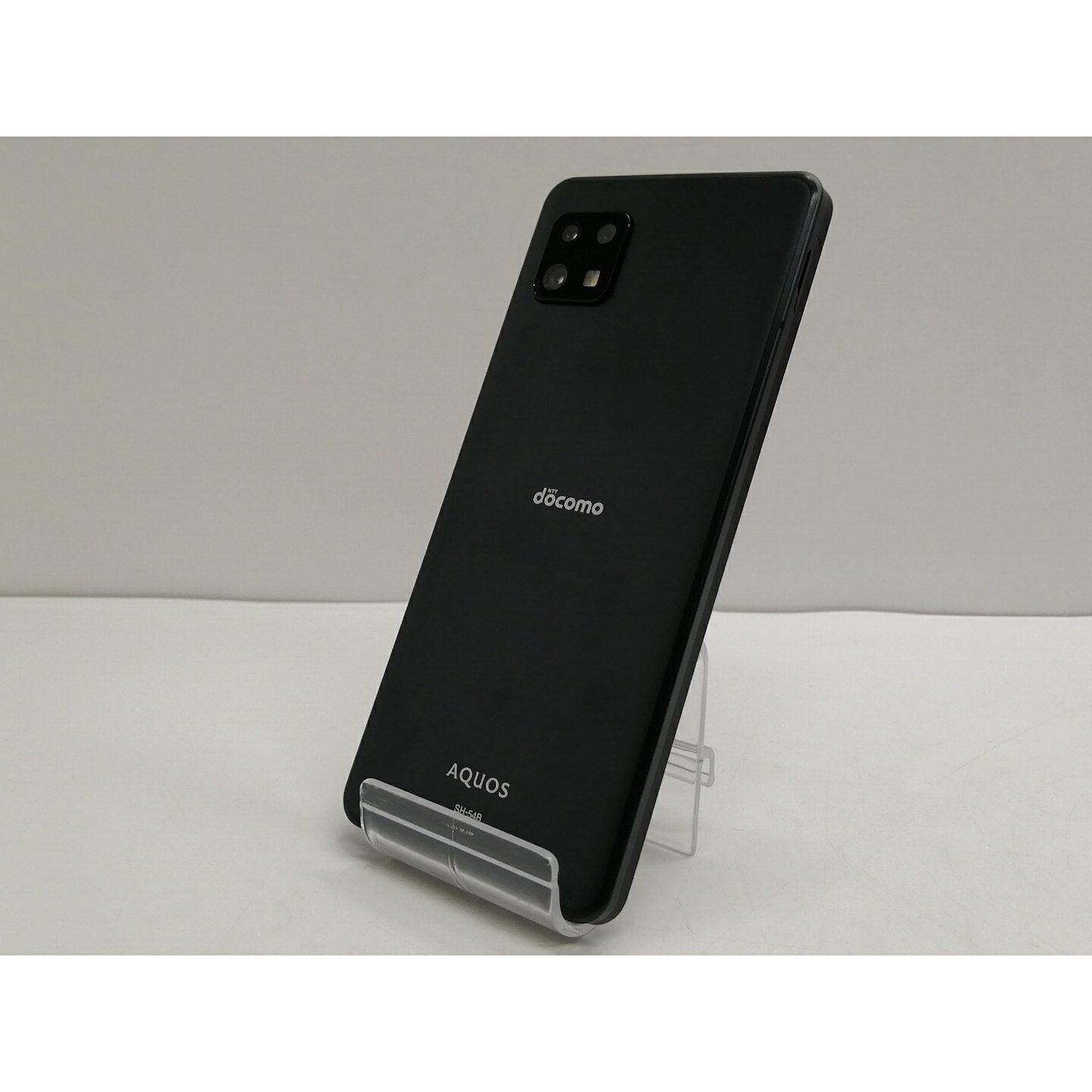 【中古】SHARP docomo 【SIMフリー】 AQUOS sense6 ブラック 4GB 64GB SH-54B【仙台イービーンズ】保証期間1週間【ランクC】