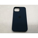 【中古】Apple MagSafe対応iPhone 13 mini シリコーンケース アビスブルー MM213FE/A【仙台イービーンズ】保証期間1週間