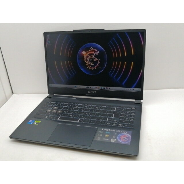 【中古】MSI Cyborg 15 Cyborg-15-A12VF-859JP ブラック&スケルトン【i7-12650H 16G 512G(SSD) RTX4060..