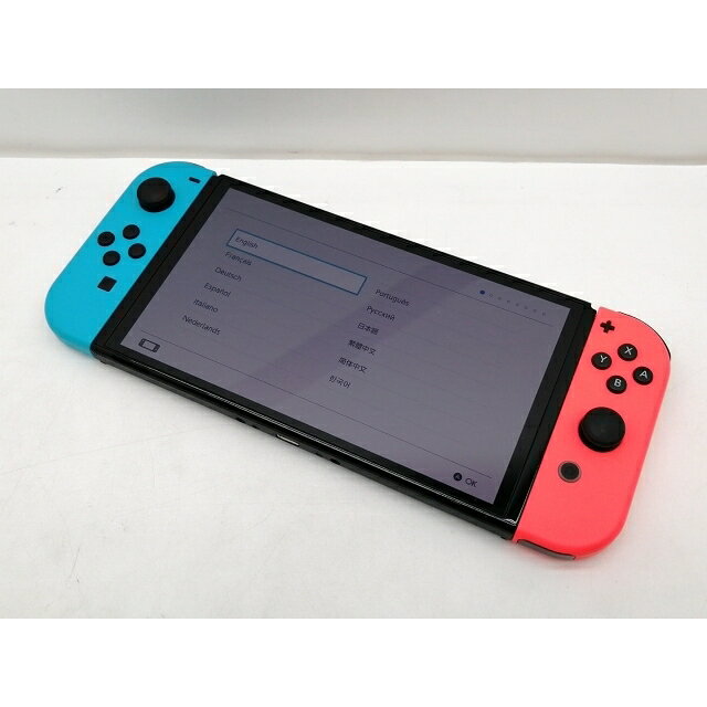 【中古】Nintendo Switch 本体 (有機ELモデル) HEG-S-KABAA ネオンブルー・ネオンレッド 【2021年10月】【仙台イービーンズ】保証期間1ヶ月【ランクB】