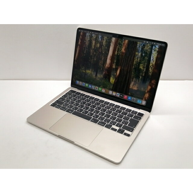 【中古】Apple MacBook Air 13インチ M2(CPU:8C/GPU:8C) 16GB/256GB スターライト MC7W4J/A (M2,2022)【仙台イービーンズ】保証期間1ヶ月【ランクA】