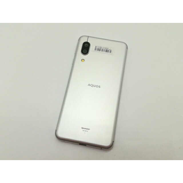 【中古】SHARP 国内版 【SIMフリー】 AQUOS sense3 シルバーホワイト 4GB 64GB SH-M12【福岡天神】保証期間1ヶ月【ランクC】