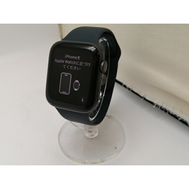 【中古】Apple Apple Watch SE 44mm GPS スペースグレイ/スポーツバンド ミッドナイト S&M/M&L【津田沼】保証期間1ヶ月【ランクC】