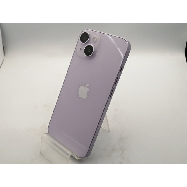 【中古】Apple au 【SIMフリー】 iPhone 14 512GB パープル MPX83J/A【津田沼】保証期間1ヶ月【ランクA】