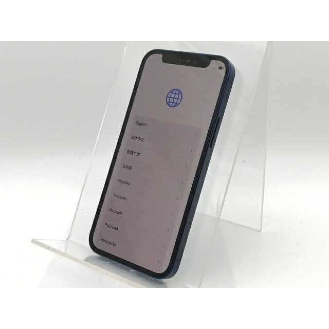 【中古】Apple au 【SIMロック解除済み】 iPhone 12 mini 256GB ブルー MGDV3J/A【津田沼】保証期間1ヶ月【ランクC】