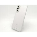 【中古】SAMSUNG au 【SIMロック解除済み】 Galaxy S21 5G ファントムホワイト 8GB 256GB SCG09【川越クレアモール】保証期間1ヶ月【ランクC】