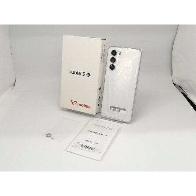 【未使用】ZTE ymobile 【SIMフリー】 nubia S 5G 4GB 128GB ホワイト A403ZT【川越クレアモール】保証期間3ヶ月