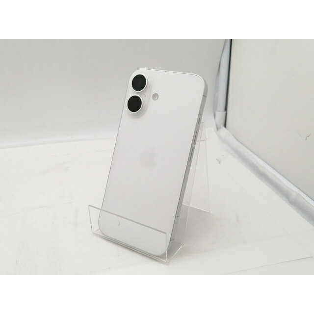 【中古】Apple 国内版 【SIMフリー】 iPhone 16 256GB ホワイト MYDX3J/A【川越クレアモール】保証期間1ヶ月【ランクA】