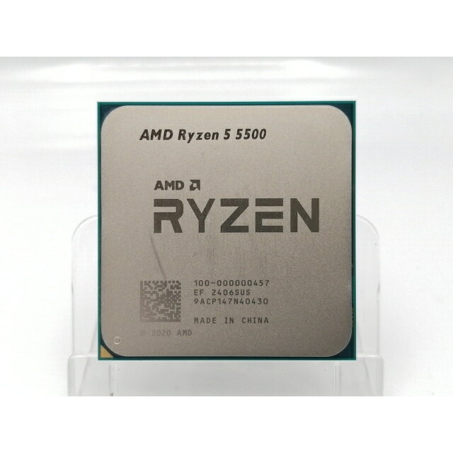 【中古】AMD Ryzen 5 5500 (3.6GHz/TC:4.2GHz) bulk AM4/6C/12T/L3 16MB/TDP 65W【川越クレアモール】保証期間1週間