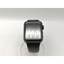 【中古】Apple Apple Watch Series3 38mm Cellular スペースブラックステンレススチール/ブラックスポーツバンド MQLW2J...