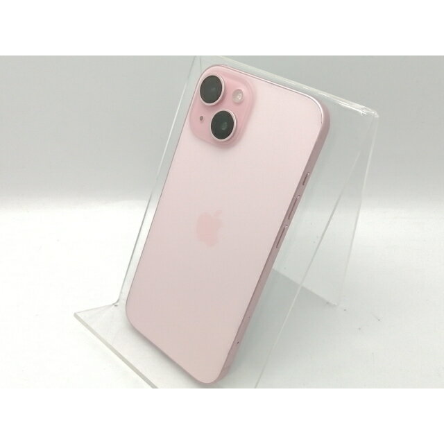 【中古】Apple 国内版 【SIMフリー】 iPhone 15 128GB ピンク MTMJ3J/A【高崎モントレー】保証期間1ヶ月【ランクA】