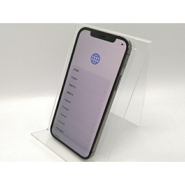 【中古】Apple SoftBank 【SIMロック解除済み】 iPhone 12 Pro 256GB グラファイト MGM93J/A【高崎モントレー】保証期間1ヶ月【ランクB】