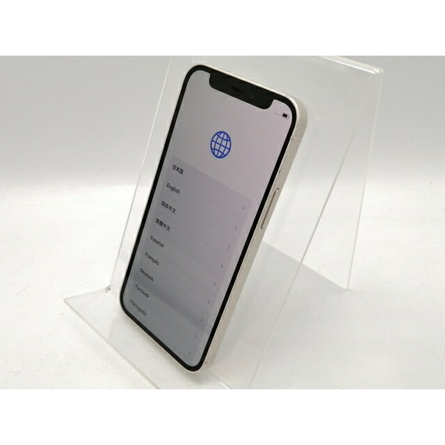 【中古】Apple docomo 【SIMロック解除済み】 iPhone 12 mini 128GB ホワイト MGDM3J/A【高崎モントレー】保証期間1ヶ月【ランクC】
