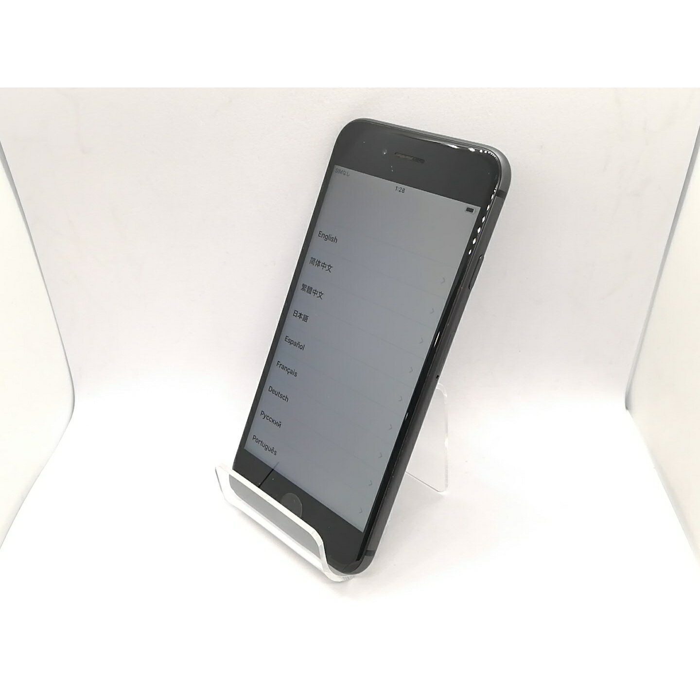 【中古】Apple au 【SIMロック解除済み】 iPhone 8 64GB スペースグレイ MQ782J/A【高崎モントレー】保証期間1ヶ月【ランクC】