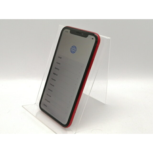 【中古】Apple au 【SIMロック解除済み】 iPhone XR 64GB (PRODUCT)RED MT062J/A【高崎モントレー】保証期間1ヶ月【ランクC】