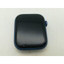 【中古】Apple Apple Watch Series7 45mm GPS ブルーアルミ/スポーツバンド アビスブルー【大須アメ横】保証期間1ヶ月【ランクA】