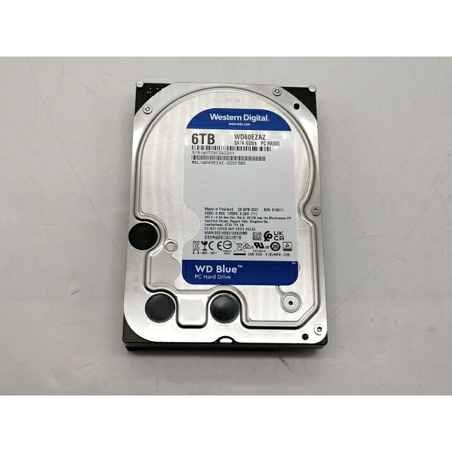 【中古】W.D. WD60EZAZ WD Blue 6TB/5400rpm/256MB/6Gbps【大須アメ横】保証期間1週間