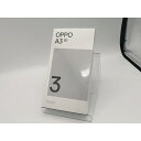 【未使用】Oppo ymobile 【SIMフリー】 OPPO A3 5G 4GB 128GB ブラック【広島本通】保証期間3ヶ月