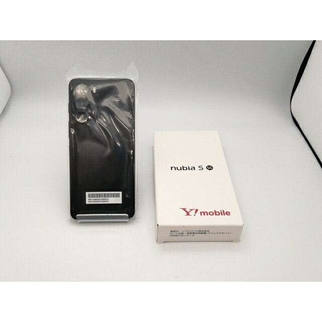 【未使用】ZTE ymobile 【SIMフリー】 nubia S 5G 4GB 128GB ブラック A403ZT【広島本通】保証期間3ヶ月