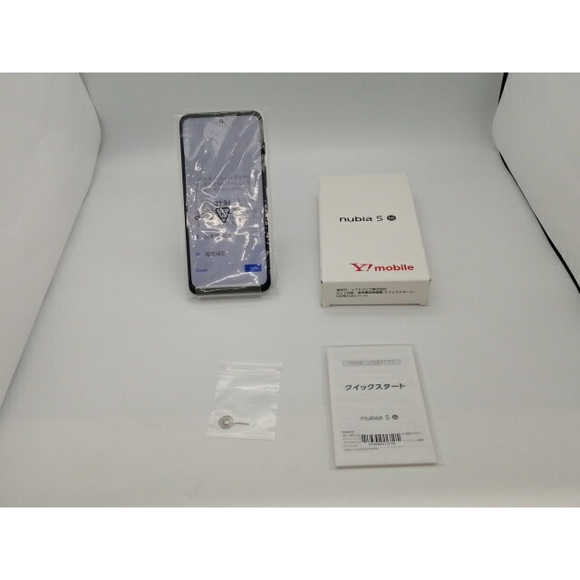 【未使用】ZTE ymobile 【SIMフリー】 nubia S 5G 4GB 128GB ブラック A403ZT【広島本通】保証期間3ヶ月