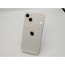 【中古】Apple docomo 【SIMフリー】 iPhone 13 128GB スターライト MLND3J/A【広島本通】保証期間1ヶ月【ランクA】