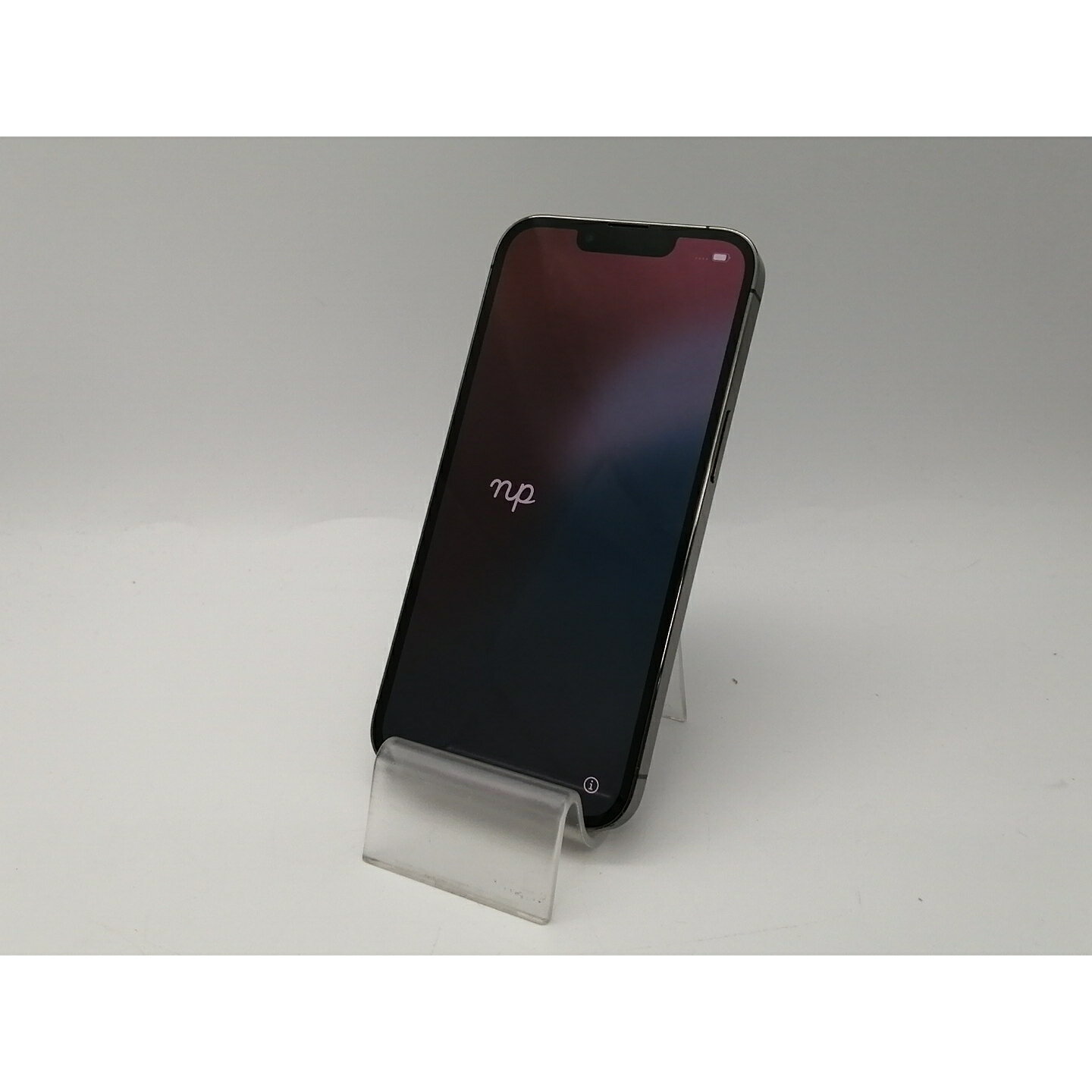 【中古】Apple SoftBank 【SIMフリー】 iPhone 13 Pro 128GB グラファイト MLUE3J/A【広島本通】保証期間1ヶ月【ランクC】