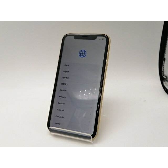 【中古】Apple docomo 【SIMロック解除済み】 iPhone XR 256GB イエロー MT0Y2J/A【広島本通】保証期間1ヶ月【ランクC】