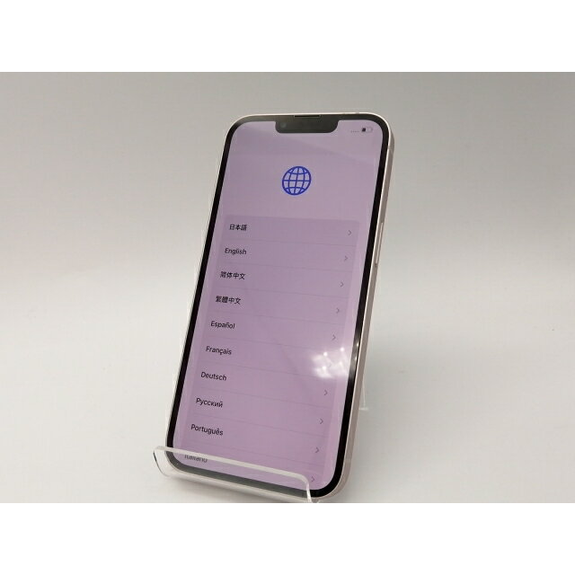 【中古】Apple au 【SIMフリー】 iPhone 13 128GB ピンク MLNE3J/A【広島本通】保証期間1ヶ月【ランクC】