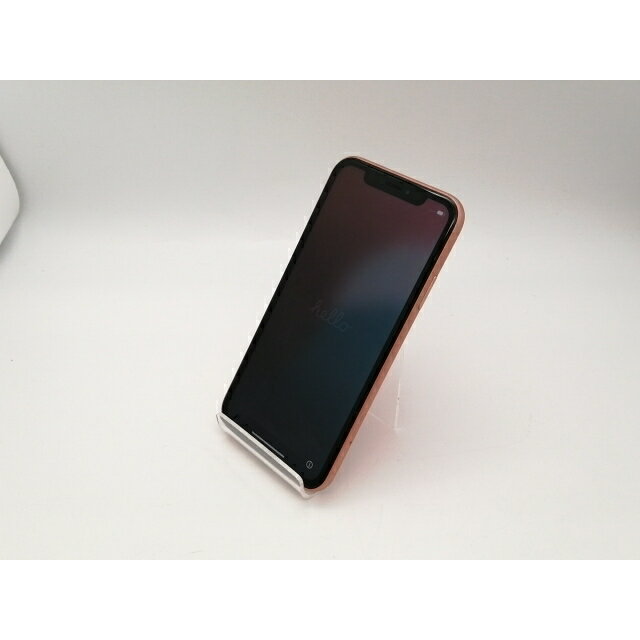 【中古】Apple docomo 【SIMロック解除済み】 iPhone XR 128GB コーラル MT0T2J/A【広島本通】保証期間1ヶ月【ランクC】