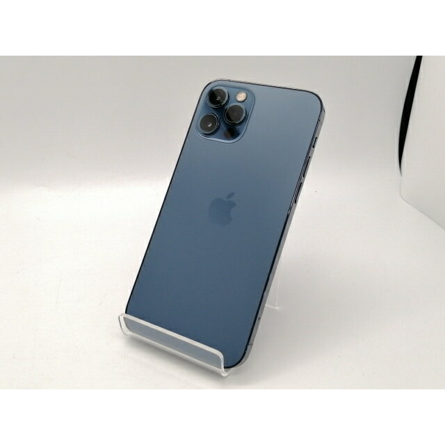 【中古】Apple docomo 【SIMロック解除済み】 iPhone 12 Pro 256GB パシフィックブルー MGMD3J/A【広島本通】保証期間1ヶ月【ランクB】