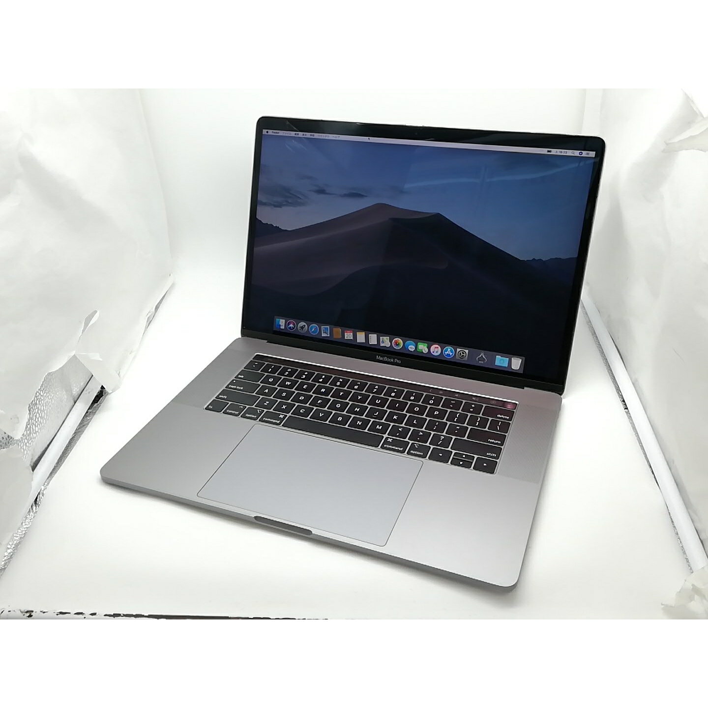 【中古】Apple MacBook Pro 15インチ CTO (Mid 2019) スペースグレイ Core i9(2.4G/8C)/32G/2T(SSD)/Radeon Pro Vega 16【柏】保証期間1ヶ月【ランクB】
