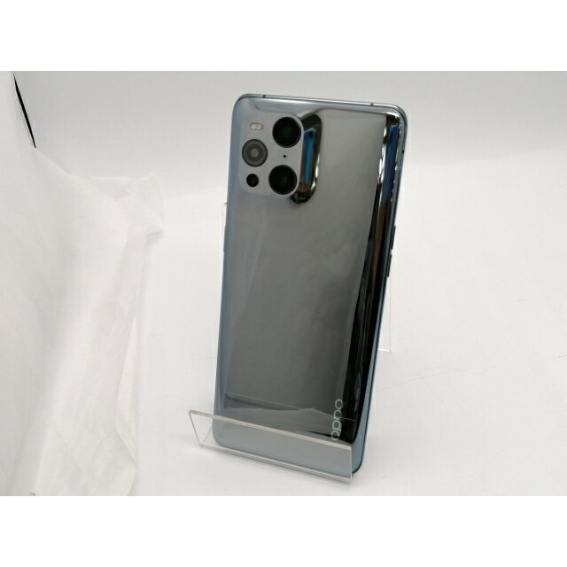 【中古】Oppo au 【SIMロック解除済み】 OPPO Find X3 Pro グロスブラック 12GB 256GB OPG03【千葉】保証期間1ヶ月【ランクB】