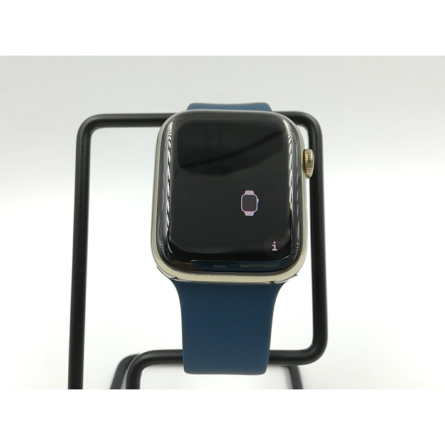 【中古】Apple Apple Watch Series7 45mm Cellular ゴールドステンレススチールケース/アビスブルースポーツバンド【千葉】保証期間1ヶ月【ランクA】