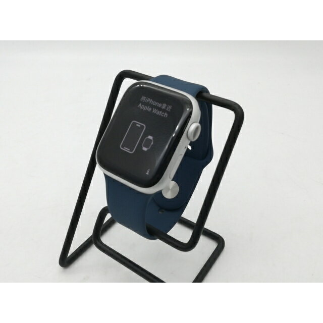 【中古】Apple Apple Watch Series9 45mm GPS シルバーアルミニウムケース/ストームブルースポーツバンド(M/L) MR9E3J/A【千葉】保証期間1ヶ月【ランクA】