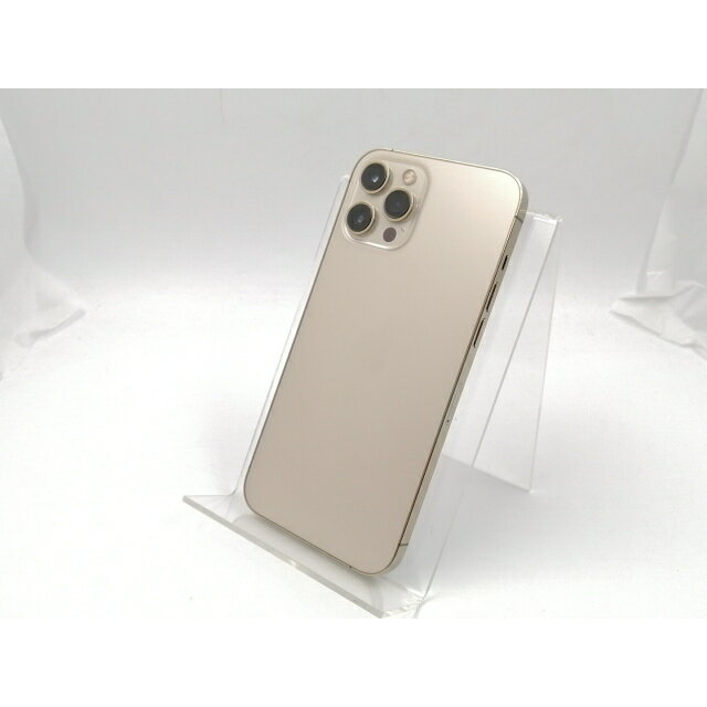 【中古】Apple SoftBank 【SIMロック解除済み】 iPhone 12 Pro Max 128GB ゴールド MGCW3J/A【千葉】保証期間1ヶ月【ランクB】
