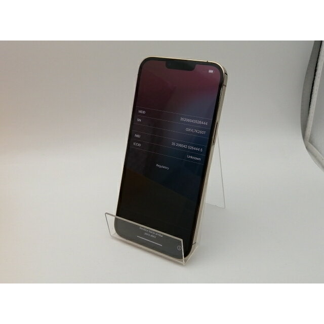 【中古】Apple docomo 【SIMフリー】 iPhone 13 Pro Max 512GB ゴールド MLJV3J/A【千葉】保証期間1ヶ月【ランクC】