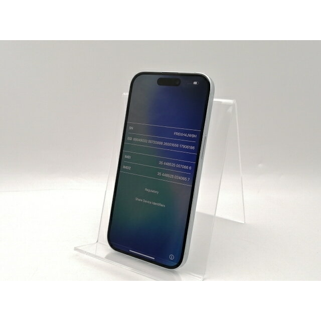 【中古】Apple 国内版 【SIMフリー】 iPhone 15 256GB ブルー MTMR3J/A【千葉】保証期間1ヶ月【ランクA】