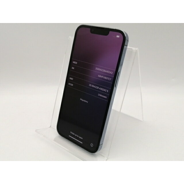 【中古】Apple docomo 【SIMフリー】 iPhone 13 Pro 256GB シエラブルー MLUU3J/A【千葉】保証期間1ヶ月【ランクA】