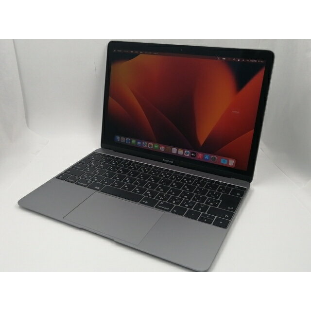 【中古】Apple MacBook 12インチ CoreM3:1.2GHz 256GB スペースグレイ MNYF2J/A (Mid 2017)【千葉】保証期間1ヶ月【ランクC】