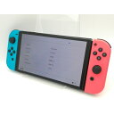 【中古】Nintendo Switch 本体 (有機ELモデル) HEG-S-KABAA ネオンブルー・ネオンレッド 【2021年10月】【中野】保証期間1ヶ月【ランクB】