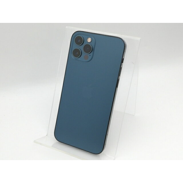 【中古】Apple au 【SIMロック解除済み】 iPhone 12 Pro 256GB パシフィックブルー MGMD3J/A【中野】保証期間1ヶ月【ランクB】
