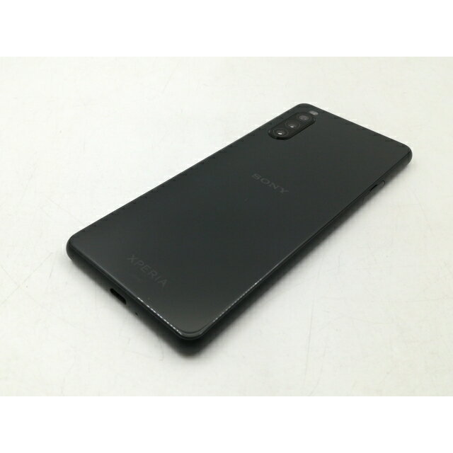 【中古】SONY au 【SIMロック解除済み】 Xperia 10 II ブラック 4GB 64GB SOV43【宇田川】保証期間1ヶ月【ランクB】