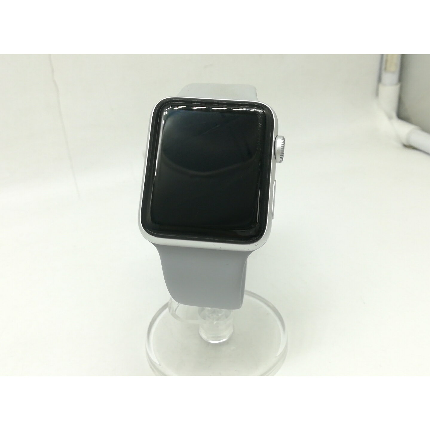 【中古】Apple Apple Watch Series3 42mm Cellular シルバーアルミニウム/フォッグスポーツバンド MQKM2J/A【宇田川】保証期間1ヶ月【ランクB】