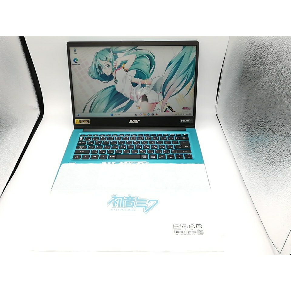【中古】Acer Swift 3 SF314-56-A58U/MIKU ミクブルー【i5-8265U 8G 256G(SSD) WiFi 14LCD(1920x1080)】【道玄坂】保証期間1ヶ月【ランクB】(2)