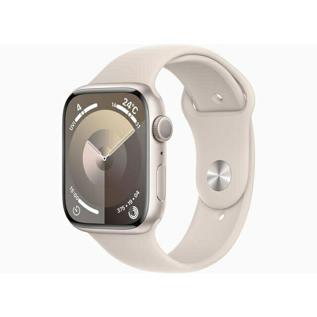 【未使用】Apple Apple Watch Series9 45mm GPS スターライトアルミニウムケース/スターライトスポーツバンド(S/M) MR963J/A【道玄坂】保証期間3ヶ月